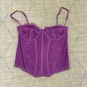 Urban Outfitters Corset Top, Purple, Size Medium
*Never Worn*